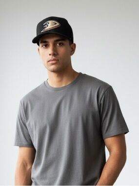 New Anaheim ducks nhl hockey black hat adidas 7 1/8